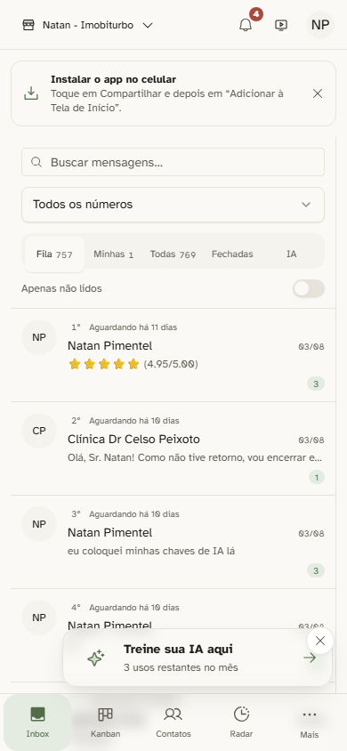 Navegação Mobile no Smartphone