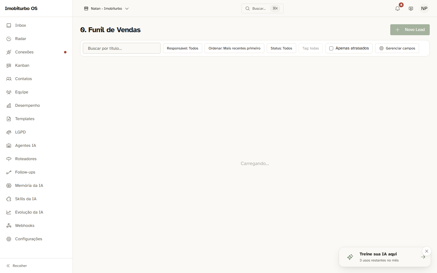 Modal de Descarte de Oportunidade